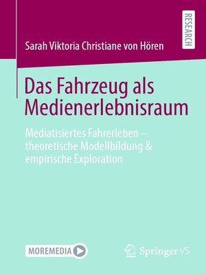 cover image of Das Fahrzeug als Medienerlebnisraum
